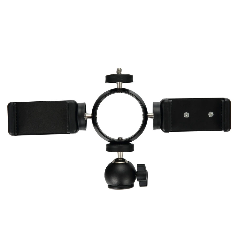 Кольцевой светильник 8 дюймов с зеркалом 2 держателя для телефона и 0 5 м