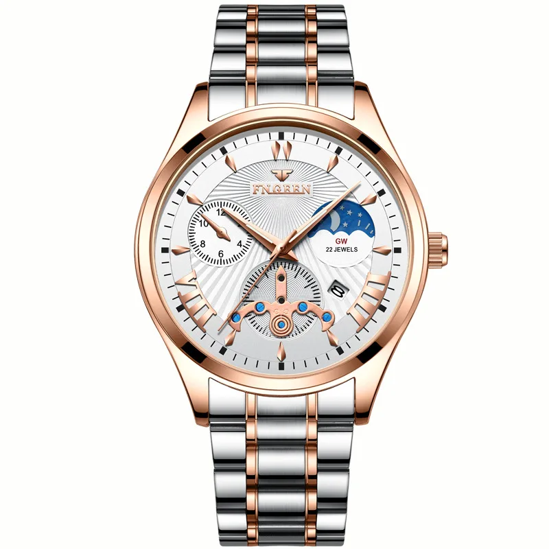 

2021 new watch men's non-mechanical watch waterproof luminous men's watch genuine leather belt trendy fashion net red