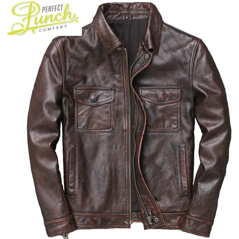 

Куртка мужская Байкерская из 2021 натуральной воловьей кожи