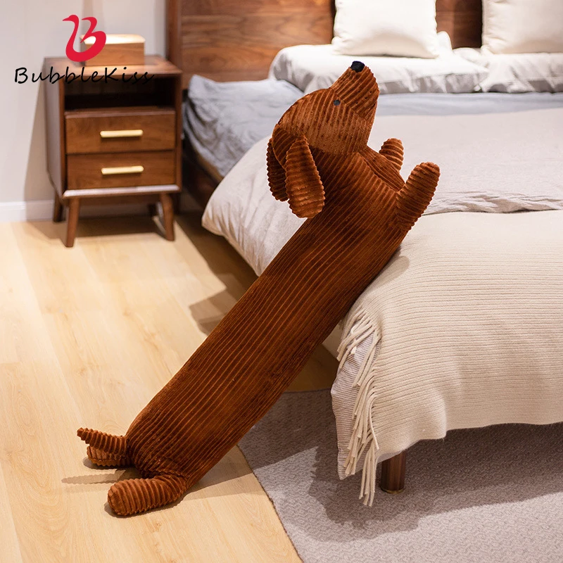 Online Cojín De Juguete 3D Con Dibujo De Perro Salchicha Para Niños, Cojín Con Diseño De Animal Realista, Divertido, Para Cosplay