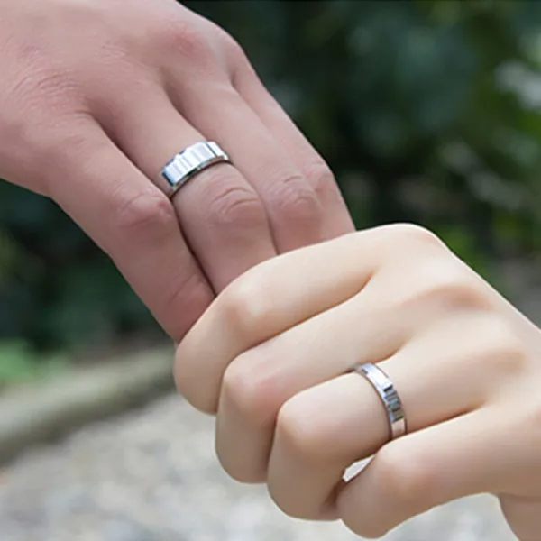 MANGOPIE4mm 6mm 8mm Bright Polish Gold Titanium Ring For Men and Women Couple | Украшения и аксессуары