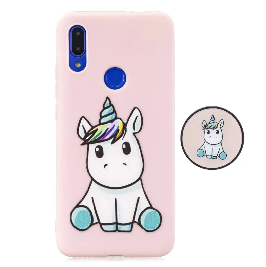 A1 Huawei Y5 Y6 Y7 силиконовый чехол с мультяшным рисунком для huawei Y6 Prime Coque Honor 8S чехол милый Стенд мягкие чехлы для телефонов - Цвет: A1