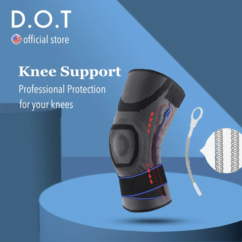 

D.O.T Crossfit Orthopedic Knee Brace for Arthritis Knee Protector Pads for Sports Kneepad Orthosis Knee Joint Support Guard