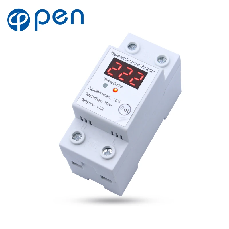 

40A 50/60Hz Auto Protector Various Specifications Optional Over-current Over-voltage Protection Relay Circuit Breakers