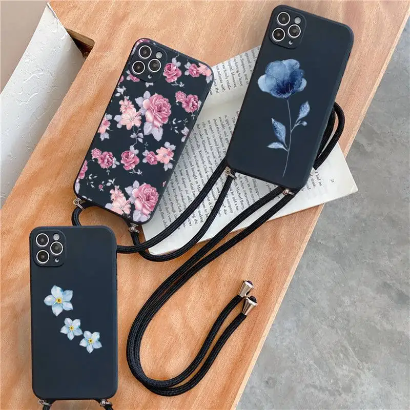 

Elegant besutiful Flowers Phone Case for iPhone 7 8 11 12 se 2020 mini pro X XS XR MAX Plus