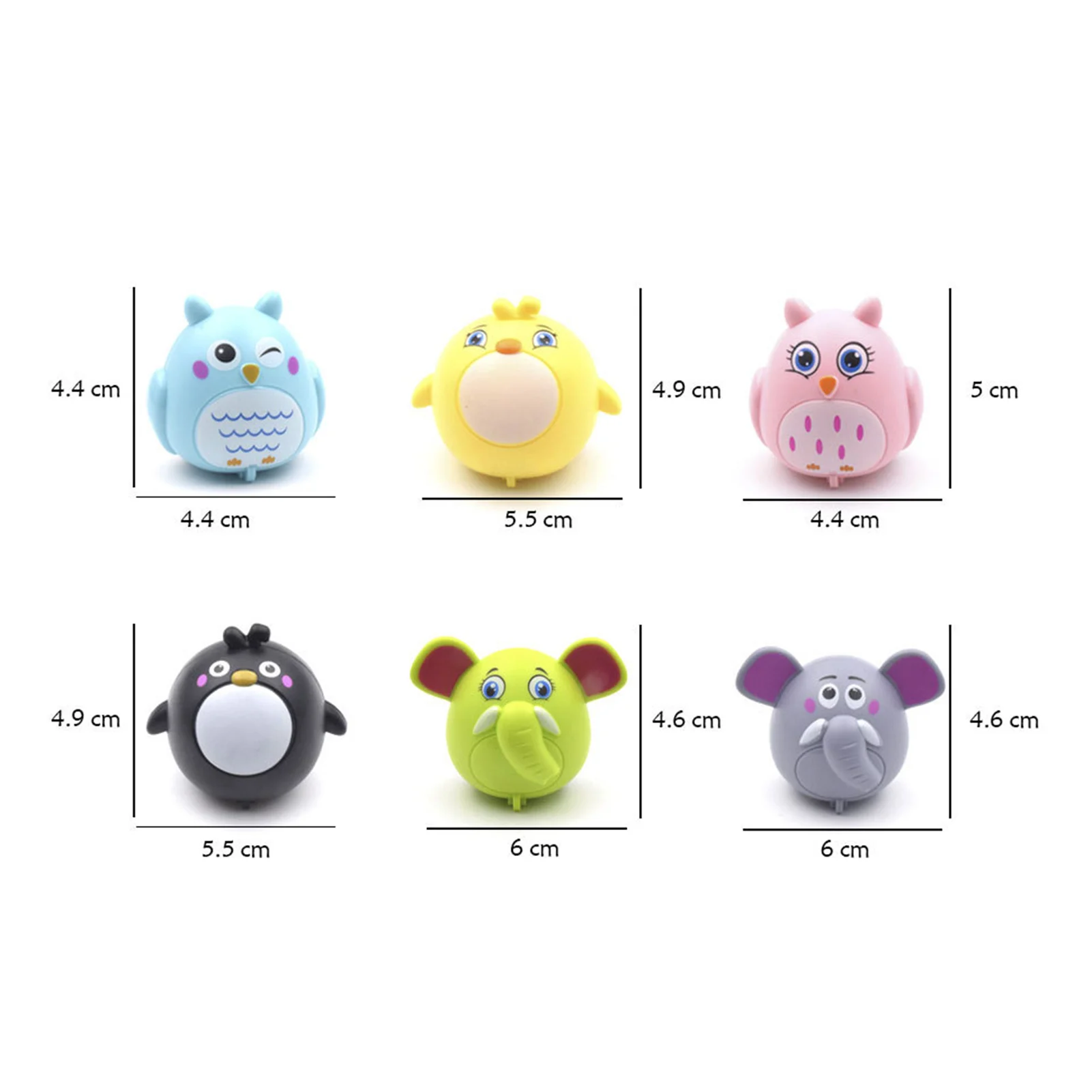 

5Pcs Fall Resistant Cartoon Animal Model Inertia Pull Back Car Kids Puzzle Toys Mobile Vehicle Model Children Mini Cars Toy Gift