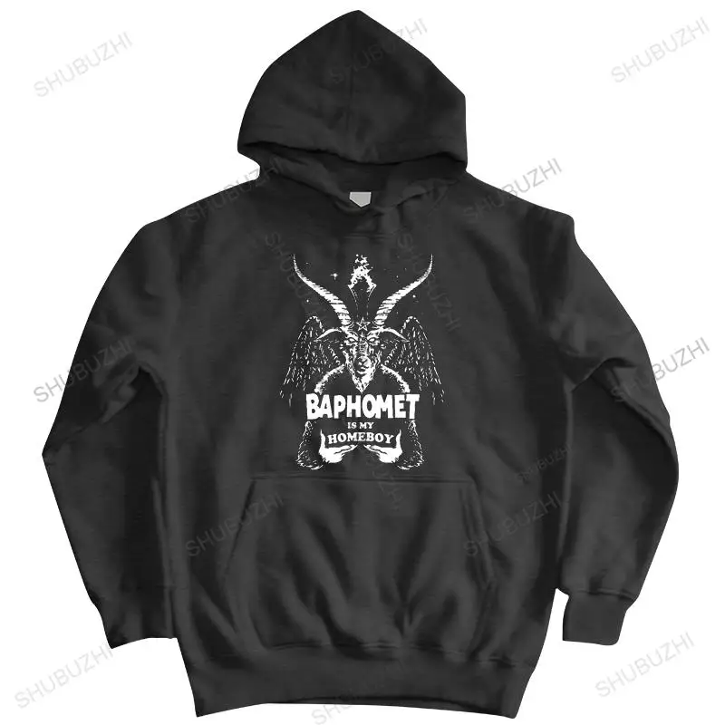 

Classic Satan Sigil Of Baphomet Demon hoody Men warm coat Reading Is Fun pullover Soft Cotton Goat hoodie Merchandise Gift