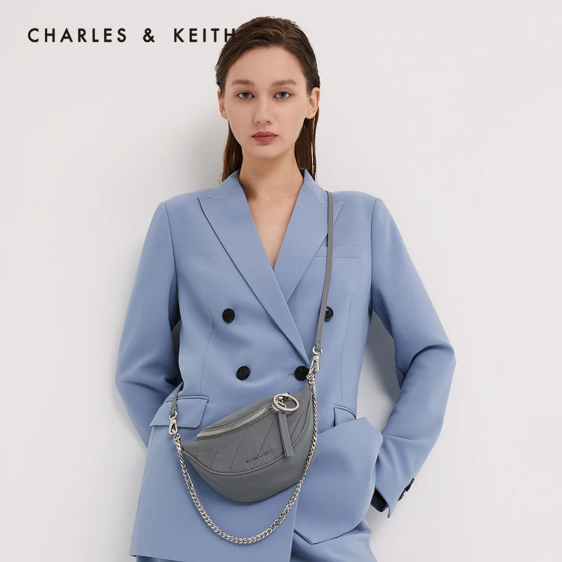 

CHARLES＆KEITHNew Arrival for Spring2021CK2-80151004-2 Ladies chain belt bag