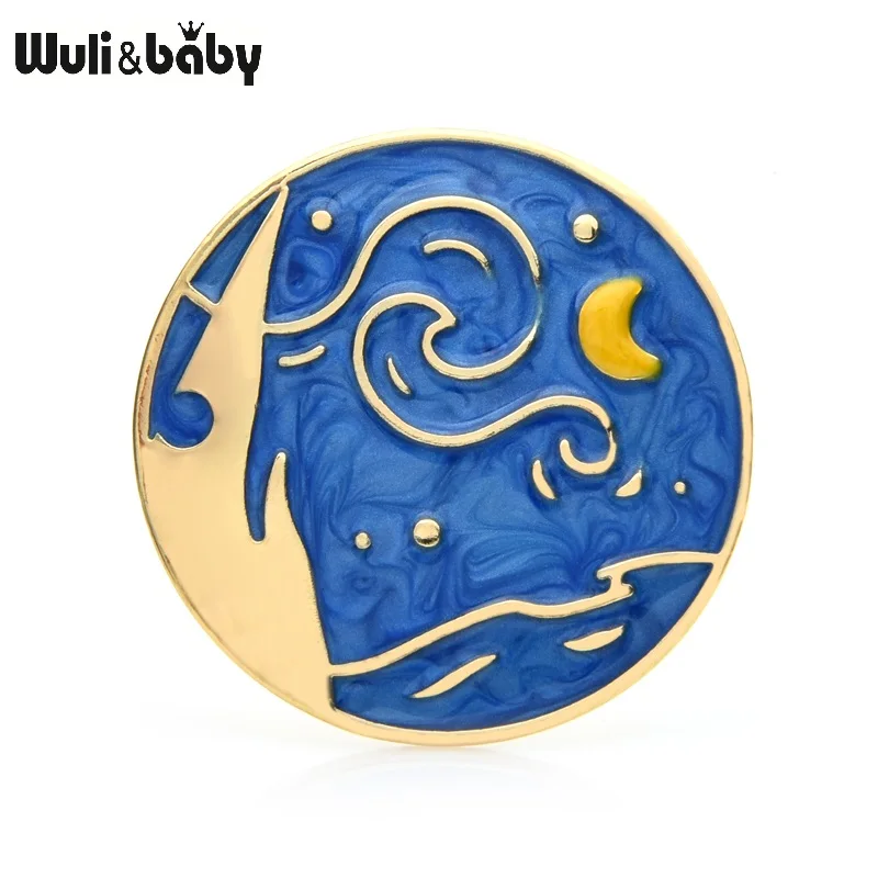 Wuli &amp baby эмалированные броши в виде значка из натуральных элементов для женщин и