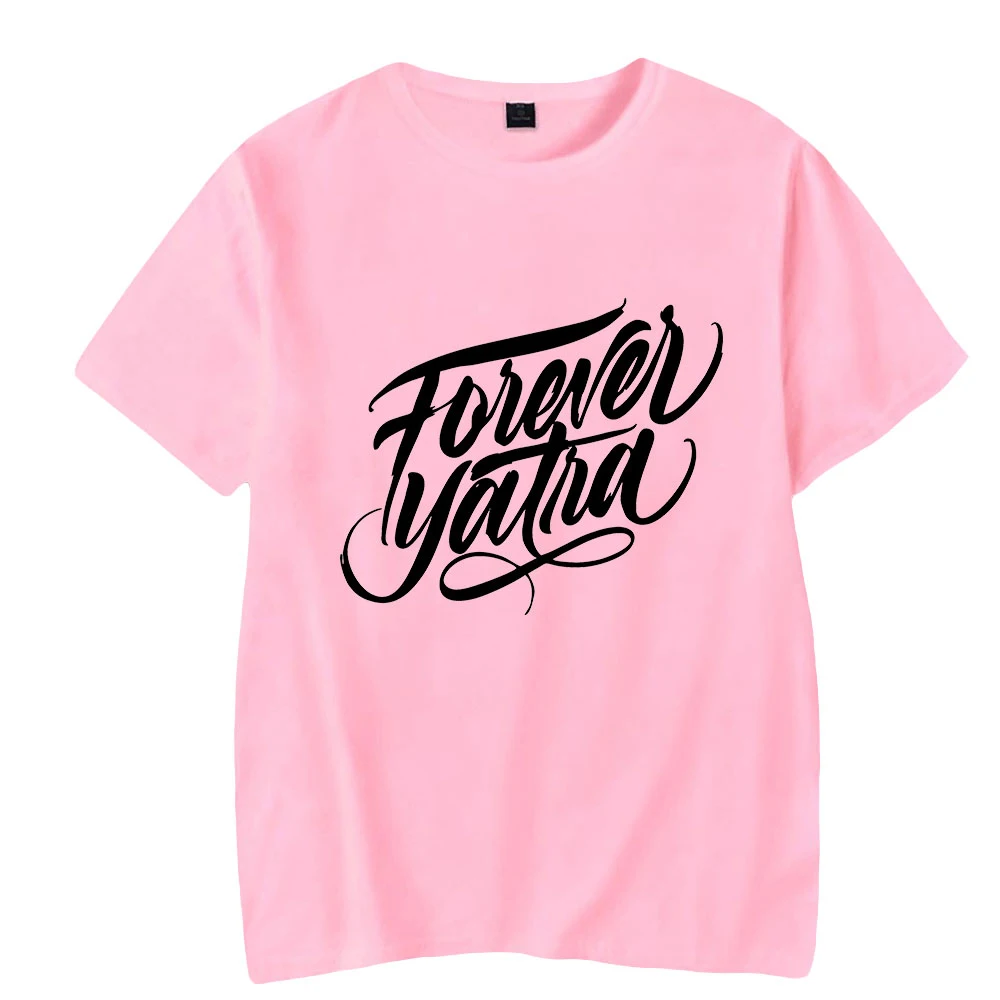Women's Men's Fashion T shirt Singer Sebastian Yatra Harajuku Tshirt Short Sleeve Top Pink Round neck Cotton Tees Singger Cloth