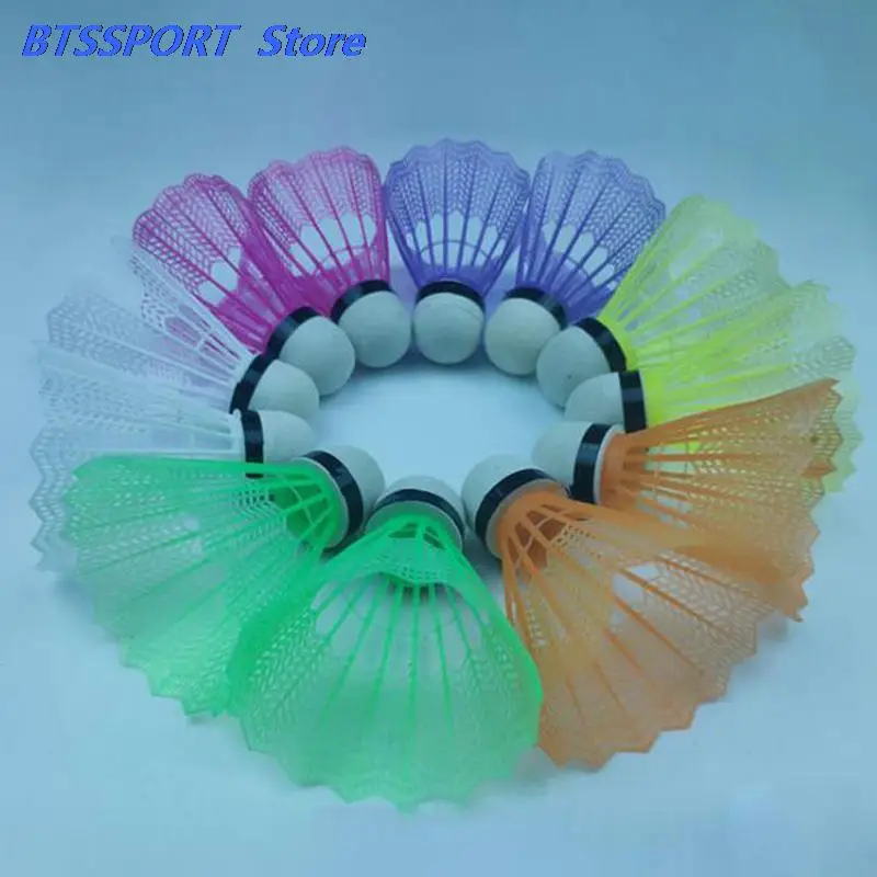 Цветные пластиковые шарики для бадминтона 12 шт./компл. воланы аксессуары спорта