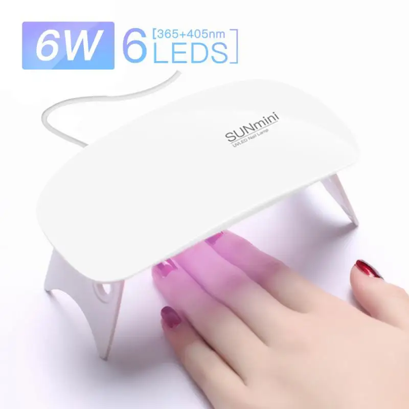 

Лампа УФ/LED для сушки ногтей, 6 Вт, с зарядкой от USB