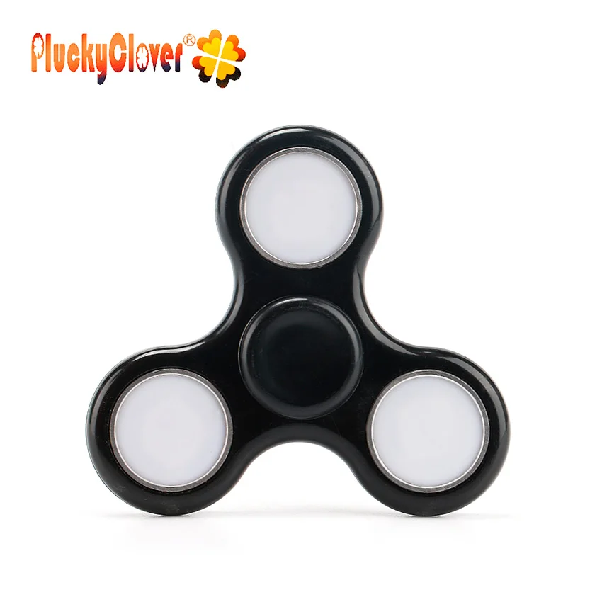 1 подсветка ПК Tri-spinner светится в темноте светодиодный светильник Спиннер EDC ручной Спиннер гироскоп антистресс фокус светящиеся сверкающие игрушки Gyros