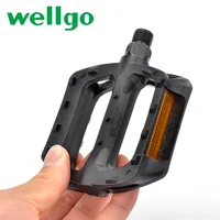 Wellgo 270g High Quality Portable Mountain Bike Bicycle Pedals Plastic Big Foot Road Bike Double DU Pedals Wellgo V984T Pedals