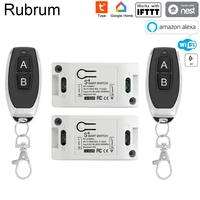 rubrum tuya rf wifi smart switch 433mhz rf receiver wireless remote control for smart home led lamp light switches 10a 2200w