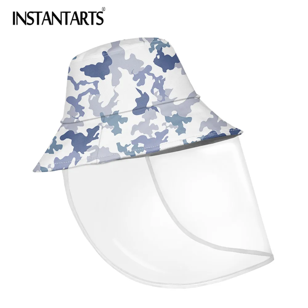 Мгновенные модные синие и белые военные шапки Boonie Bucket Hat женские мужские большие