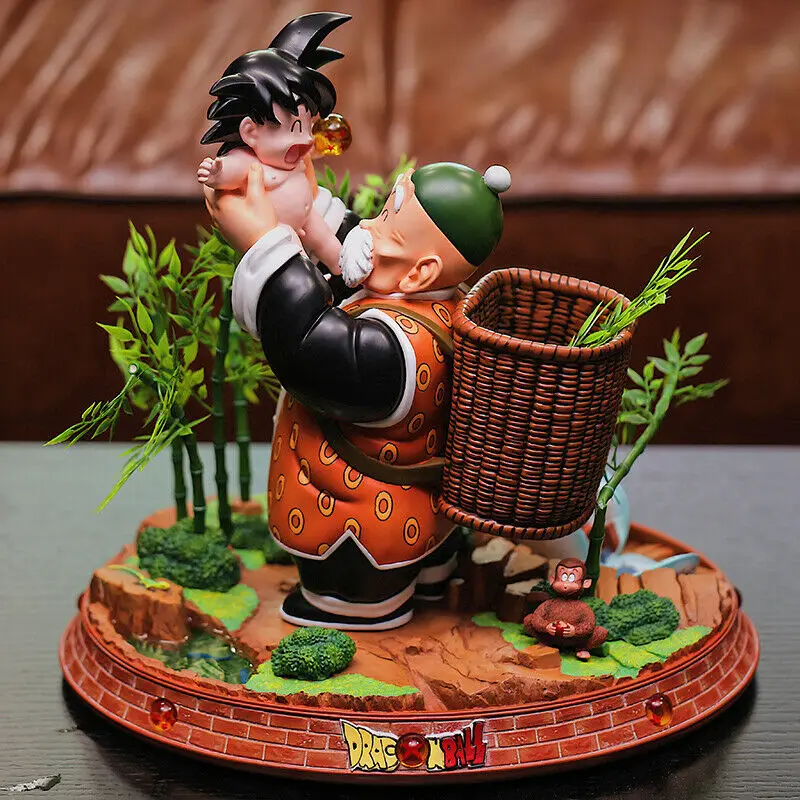 Dragon Ball Сон Гоку с дедушкой из смолы коллекционеры GK статуя 1/6 в наличии|Игровые