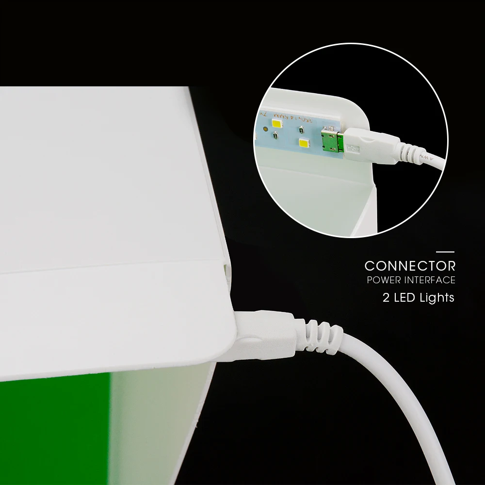 Складной светильник 20 см 30 40 портативный светодиодный софтбокс для фотостудии