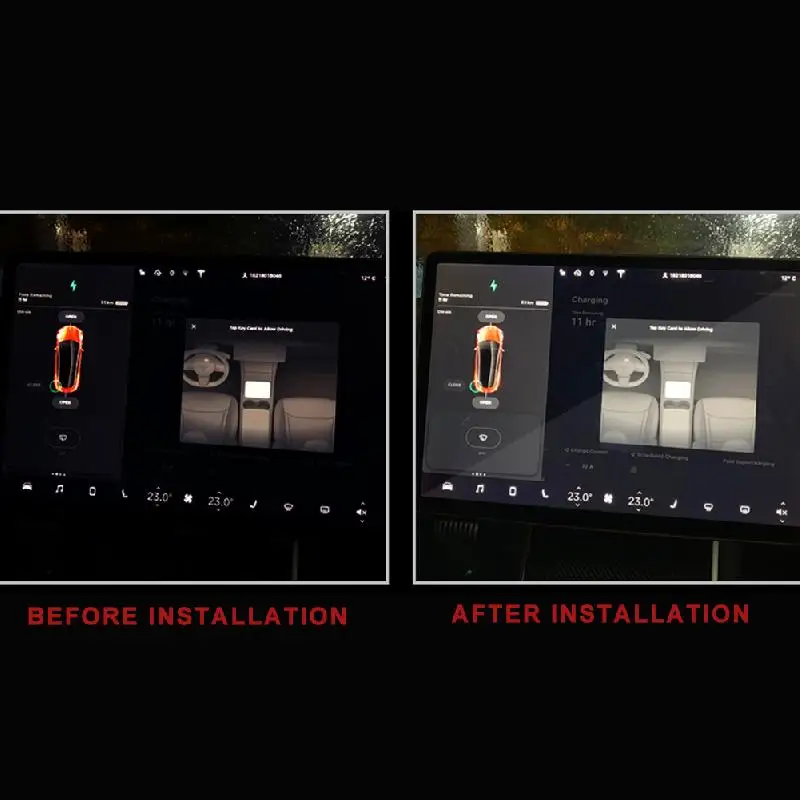 Защита экрана центральной консоли для навигации и приборной панели закаленное