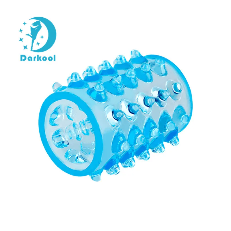 Новый Секс игрушки для Для мужчин силиконовые Хрустальный пенис рукав насадка на