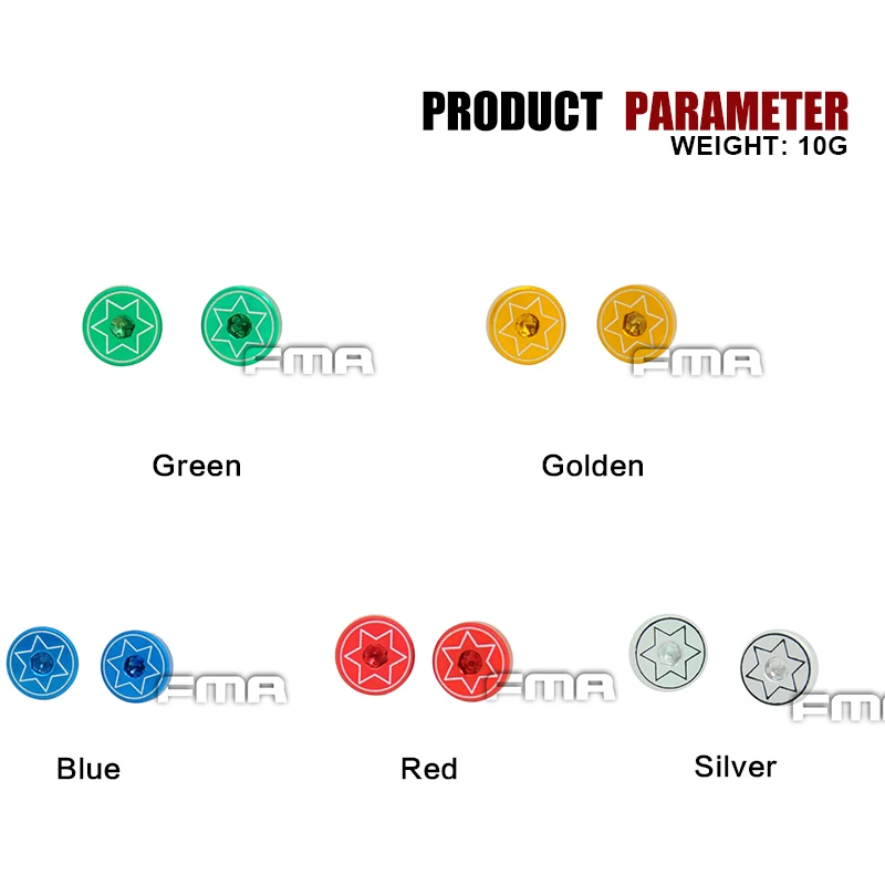 FMA Тактический микрофон IPSC захват винты 2 шт. нержавеющая сталь круглая головка