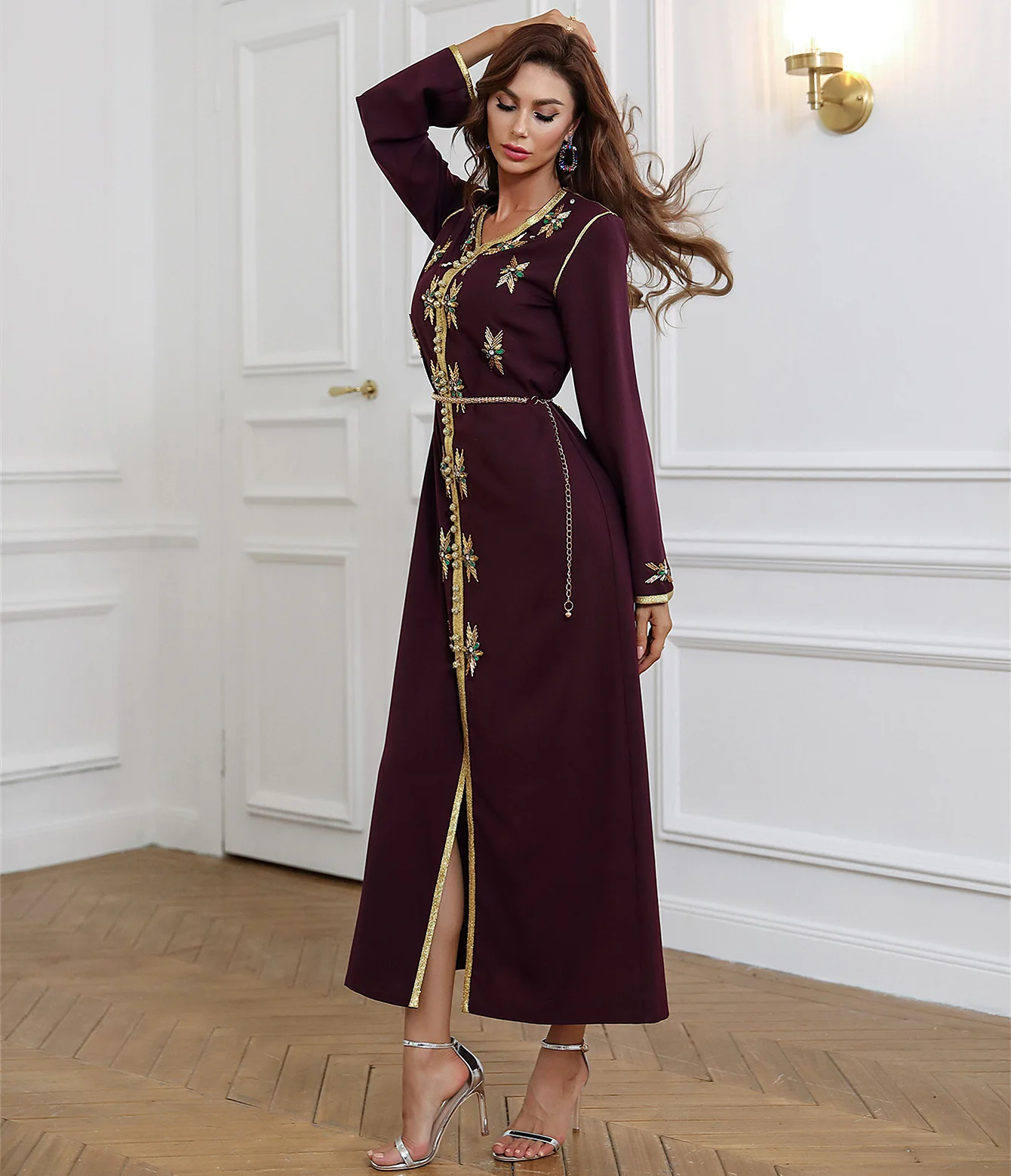 Платье Рамадан мусульманский хиджаб женская одежда Женская длинная |