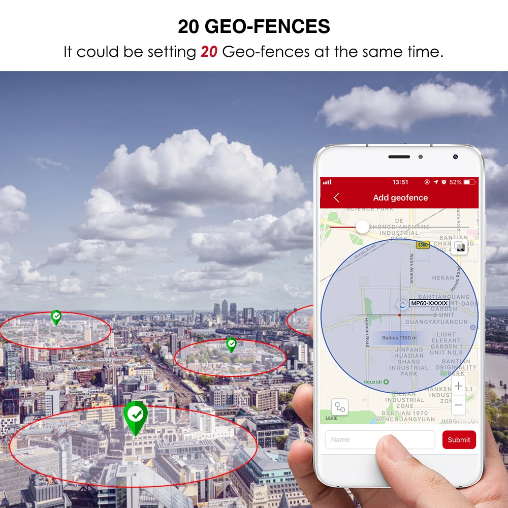 Мини GPS трекер MiCODUS MP60 1300 мАч IPX5|GPS-трекеры| |