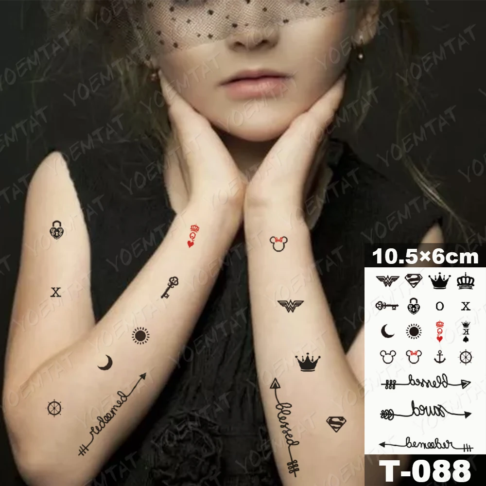 переводные татуировки временные Водостойкая временная татуировка наклейка роза