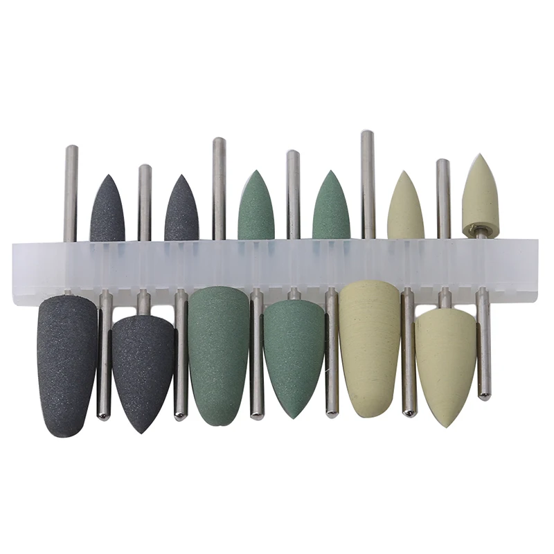 

12Pcs Dental Grinding Head Resin Polishing Machine Drilling Dental Low Speed Grinding Head Tooth Polishing And Smoothing Tools