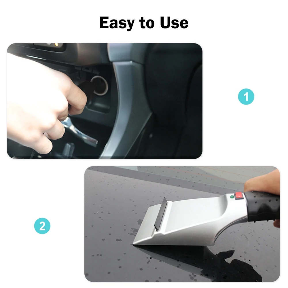 12 В Электрический Подогрев автомобиля скребок для льда прикуриватель снег