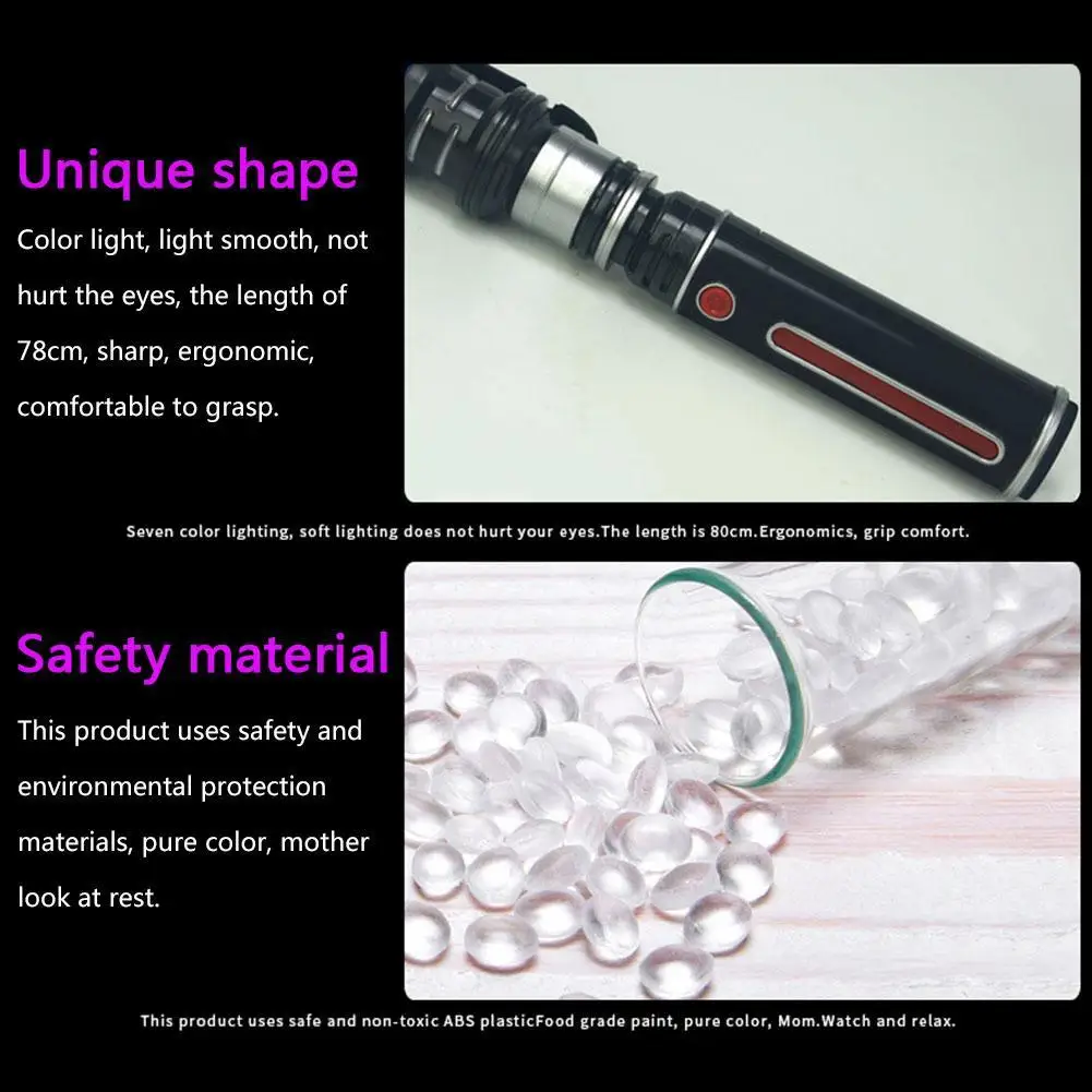 

Lightsaber Retractable Two-in-one Lightsaber Connected With Sword Flashing Stick