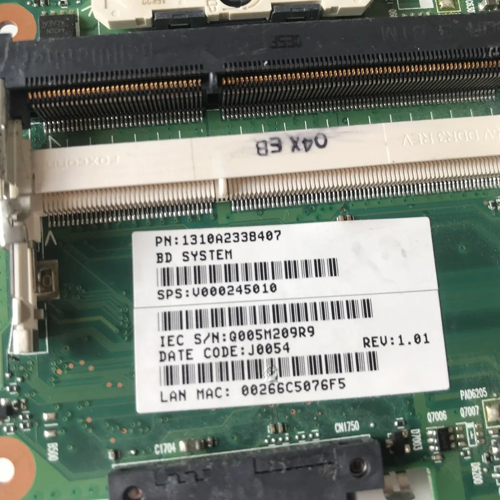 Материнская плата для ноутбука ZZZNAYQ V000245010 6050A2338401-MB-A02 материнская Toshiba Satellite L630 L635