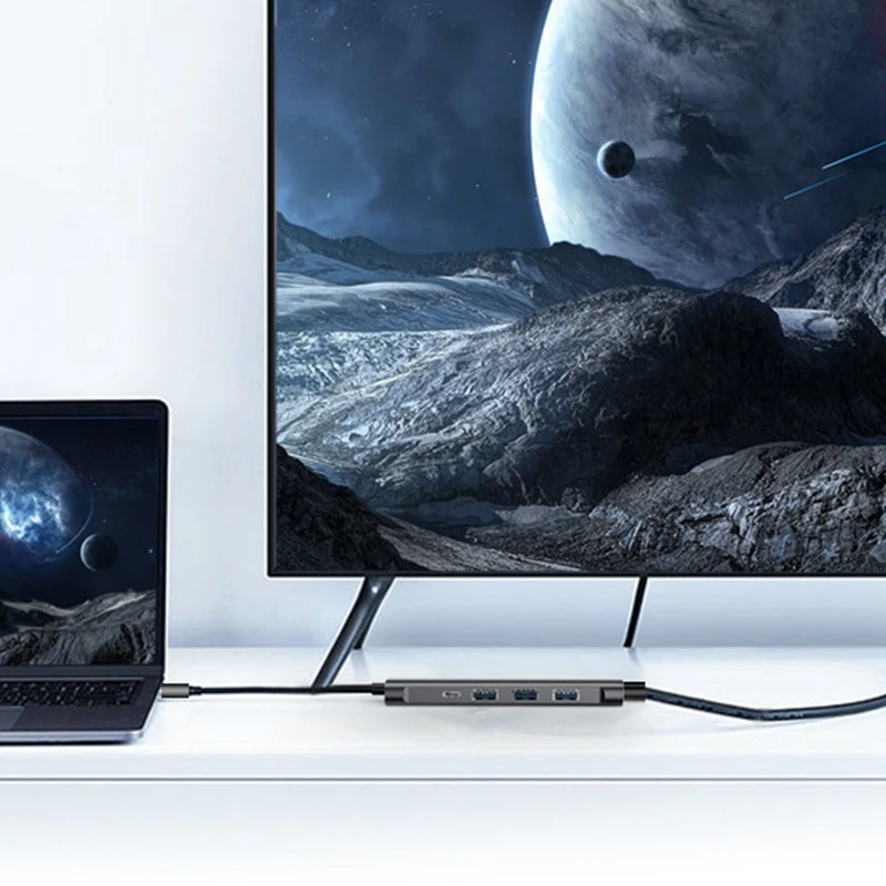 5 в 1 USB C концентратор 4K HDMI конвертер разветвитель 3 0 расширитель адаптер