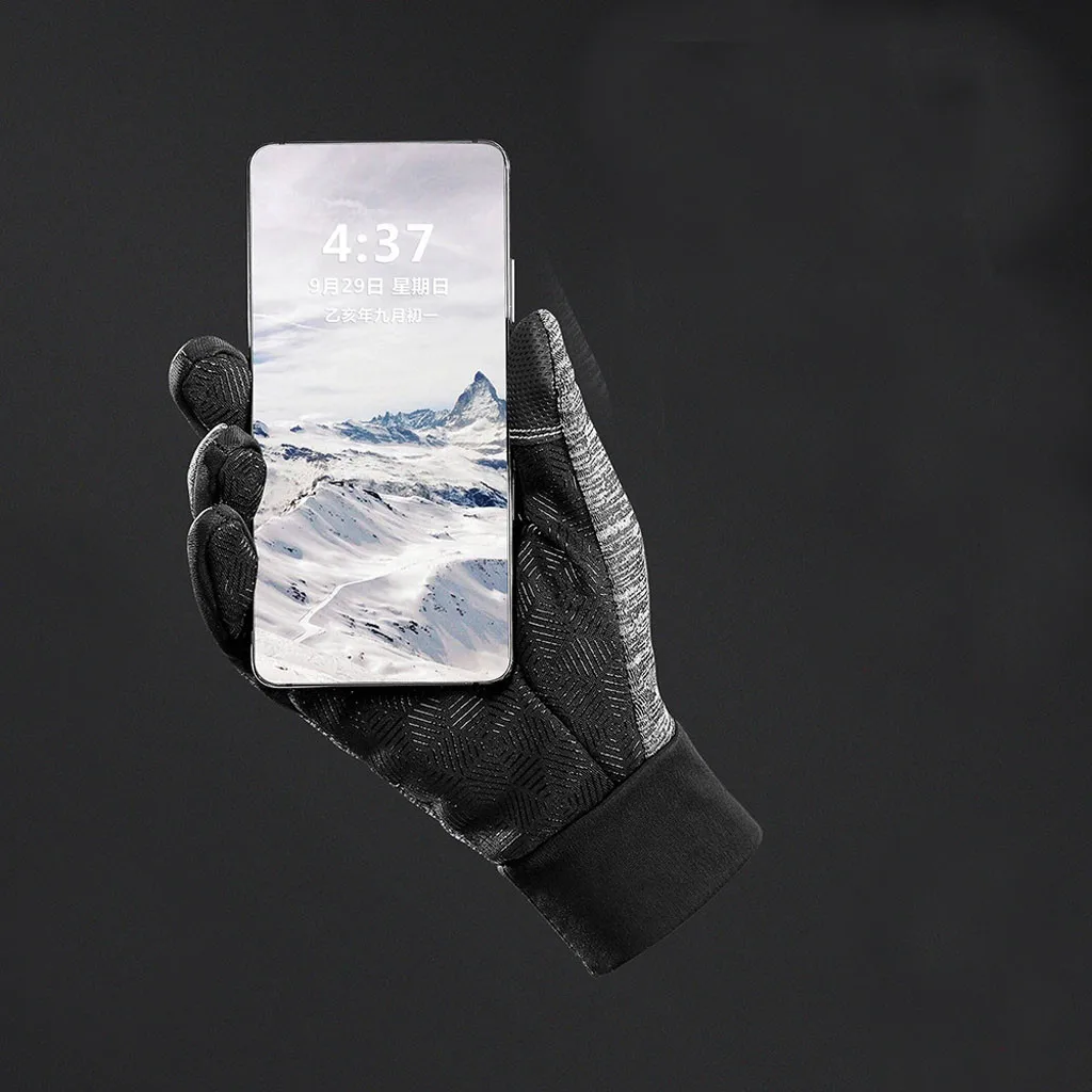 Лыжные ветрозащитные перчатки с сенсорным экраном спортивные mtb Нескользящие