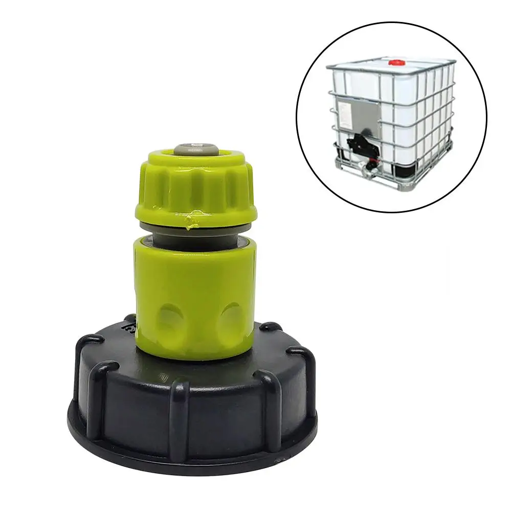 

IBC Tank Tap Adapter Garden Hose Connector Plastic Water Hose Pipe Adapter Replacement Valve Fitting Parts Accessories