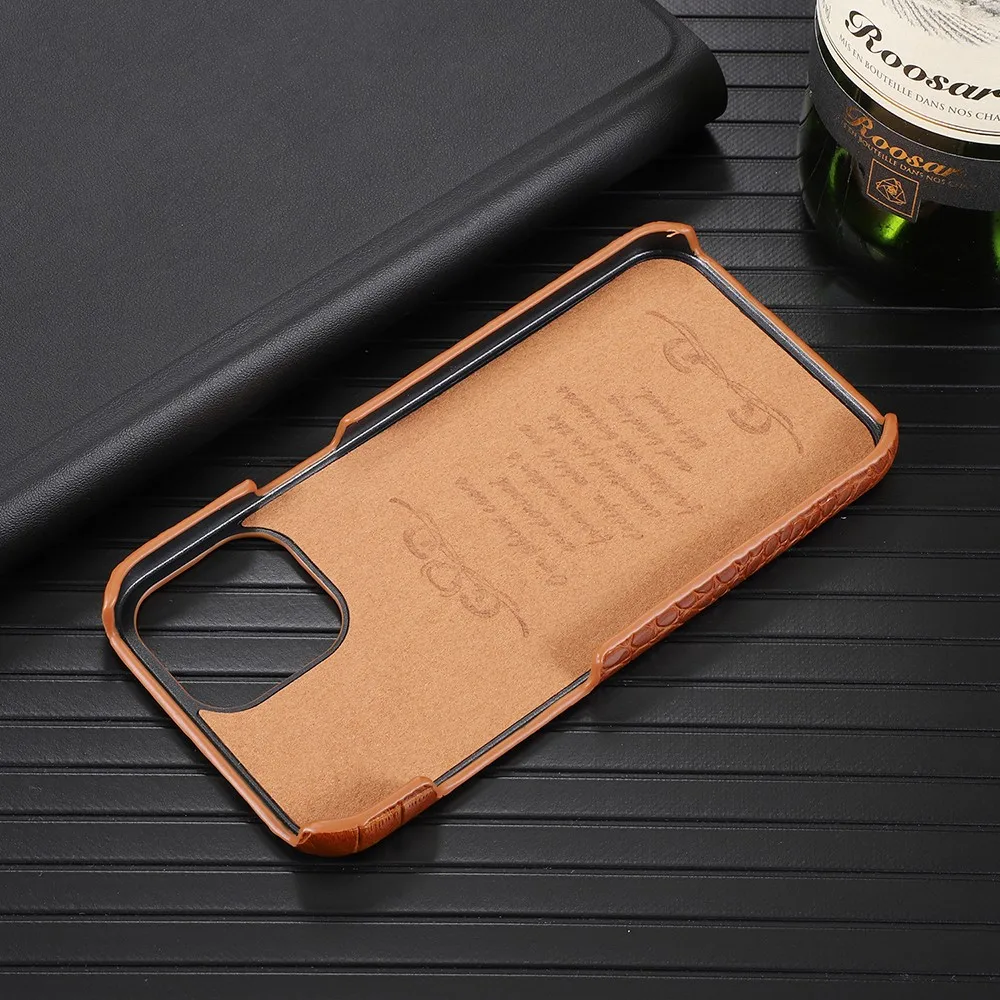

Business Crocodile pattern Phone Cover Case For Iphone X 11 12 pro Xs Max Xr 10 8 7 Plus se 4.7 Luxury pu leather Coque Fundas