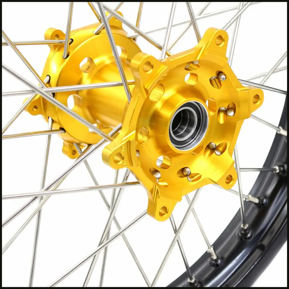 Комплект колес для мотоцикла 21/18 YAMAHA YZ125 YZ250 1999-2021 YZ250F 2001-2021 YZ450F 2003-2021 GOLD HUB |