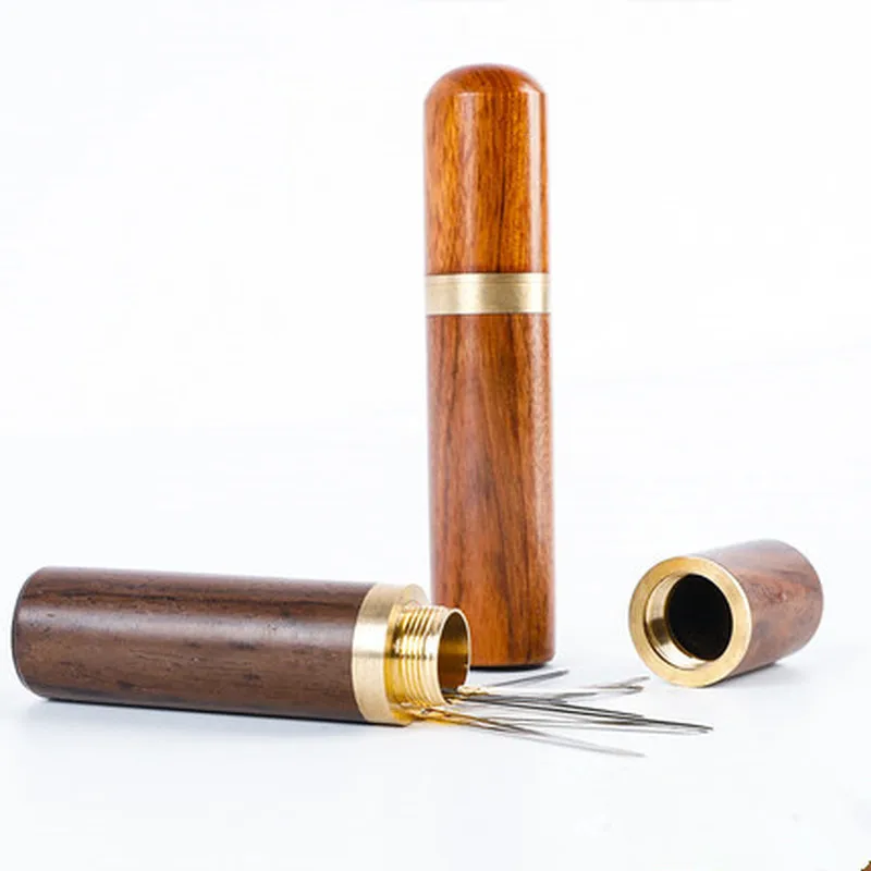 Ящик для хранения ручных швейных игл деревянная швейная коробка инструмент