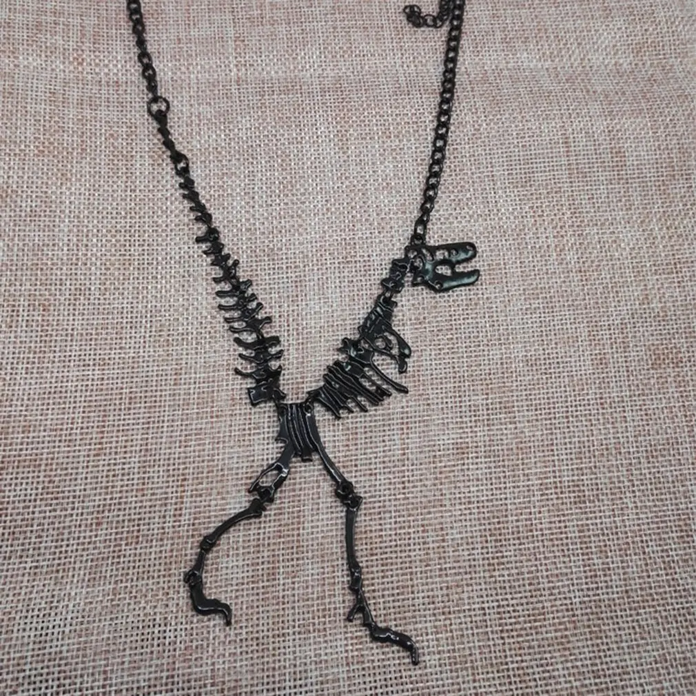 Модный винтажный скелет динозавра ожерелье личное ювелирные изделия Аксессуары