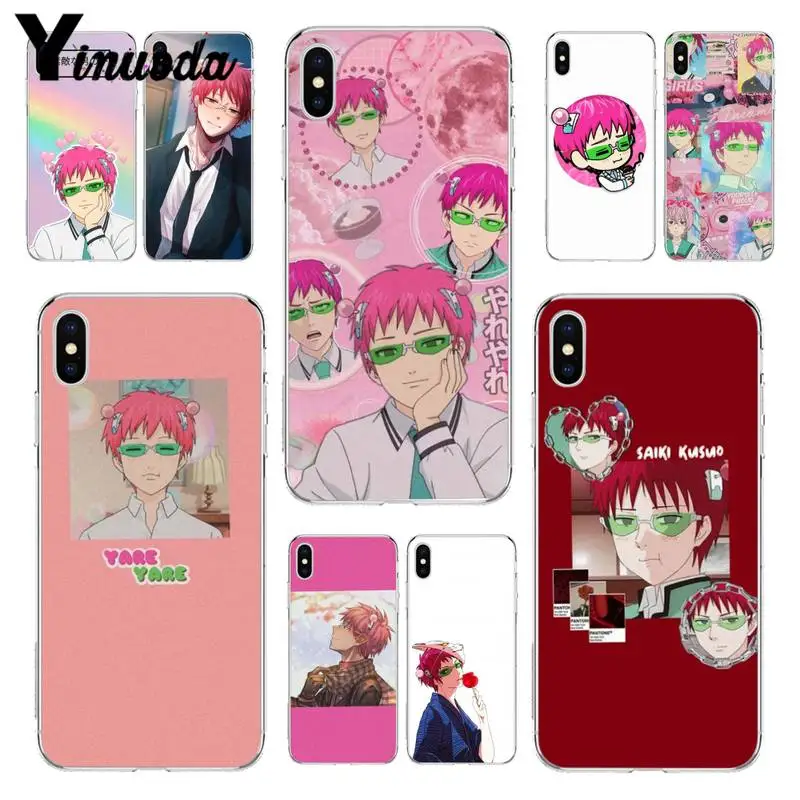 

Saiki kusuo saiki k Phone Case fundas for iphone 13 8 7 plus case for 5 5S SE cover for XR 11 pro max