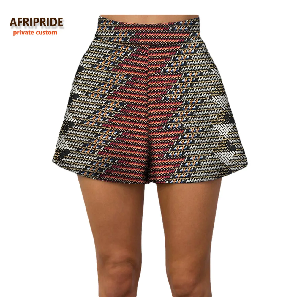 527 Летние женские пляжные шорты AFRIPRIDE индивидуальные повседневные короткие штаны хлопок батик принт Африканский A722108 - Цвет: 527
