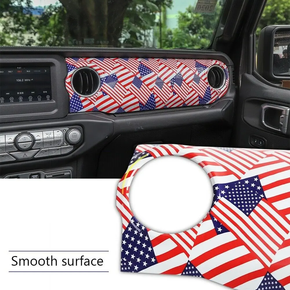 Накладка на центральную консоль декоративная панель для Jeep Wrangler JL 2018 + |