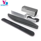 Пилочка для ногтей, 5 шт.компл., черная, для маникюра