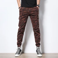 newly streetwear fashion men jeans military camouflage harem trousers big pocket casual cargo pants men overalls hip hop joggers
