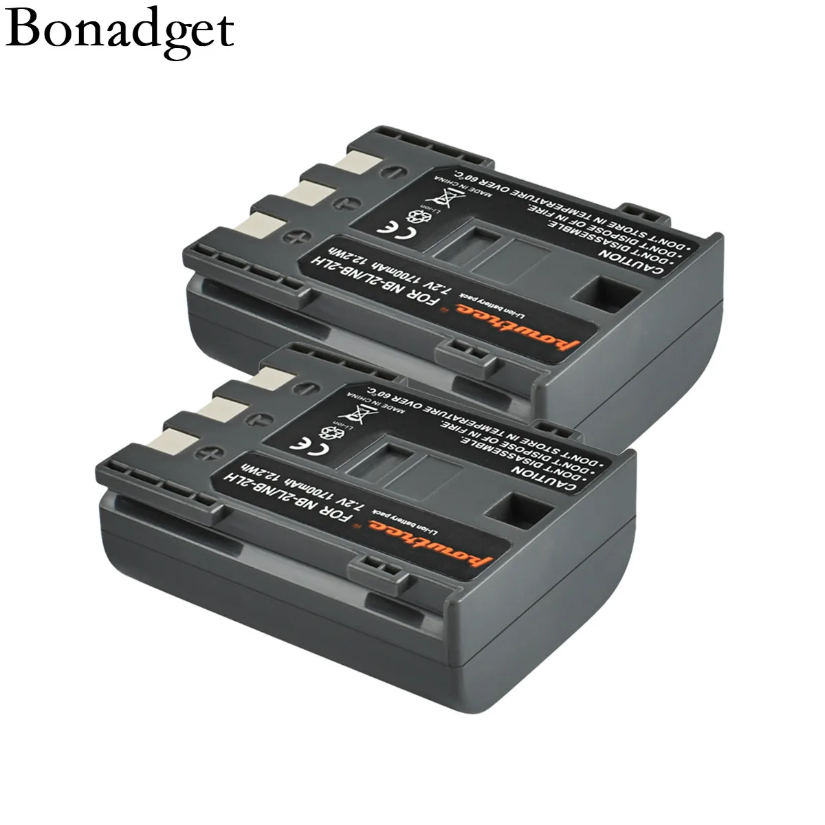 Bonadget 1700 мА/ч NB 2L NB2L 2LH NB2LH цифровой Камера Батарея для Canon Rebel XT XTi 350D 400D G9 G7 S80