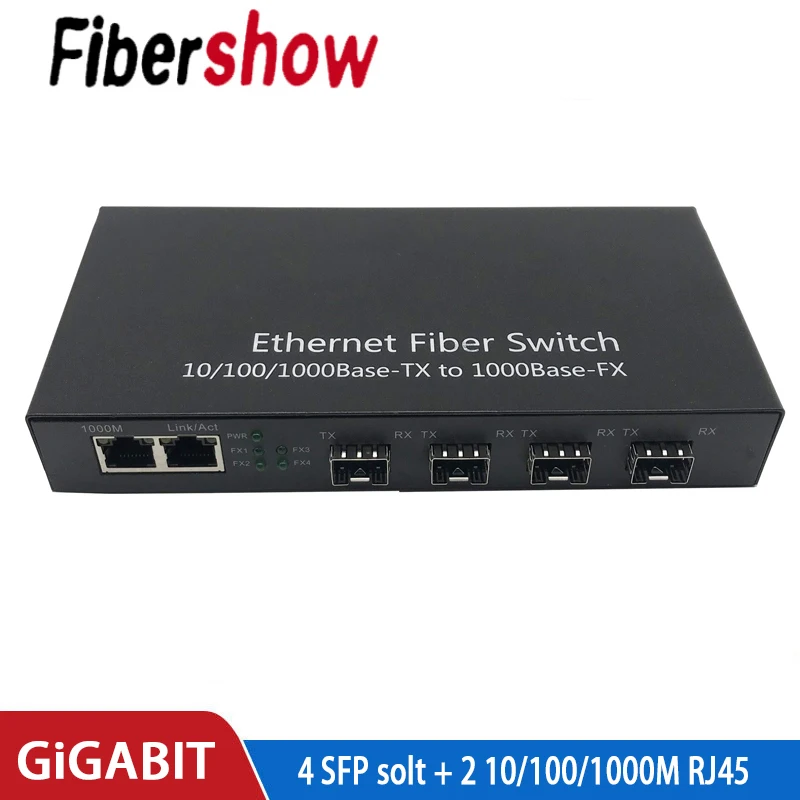 Коммутатор Gigabit Ethernet волоконно-оптический медиаконвертер волоконный коммутатор
