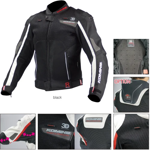 

Motorcycle Komine JK092 Jacket MX Dirt Bike Riding Motorbike Scooter Street Moto Motocross Mens Jackets With Protector