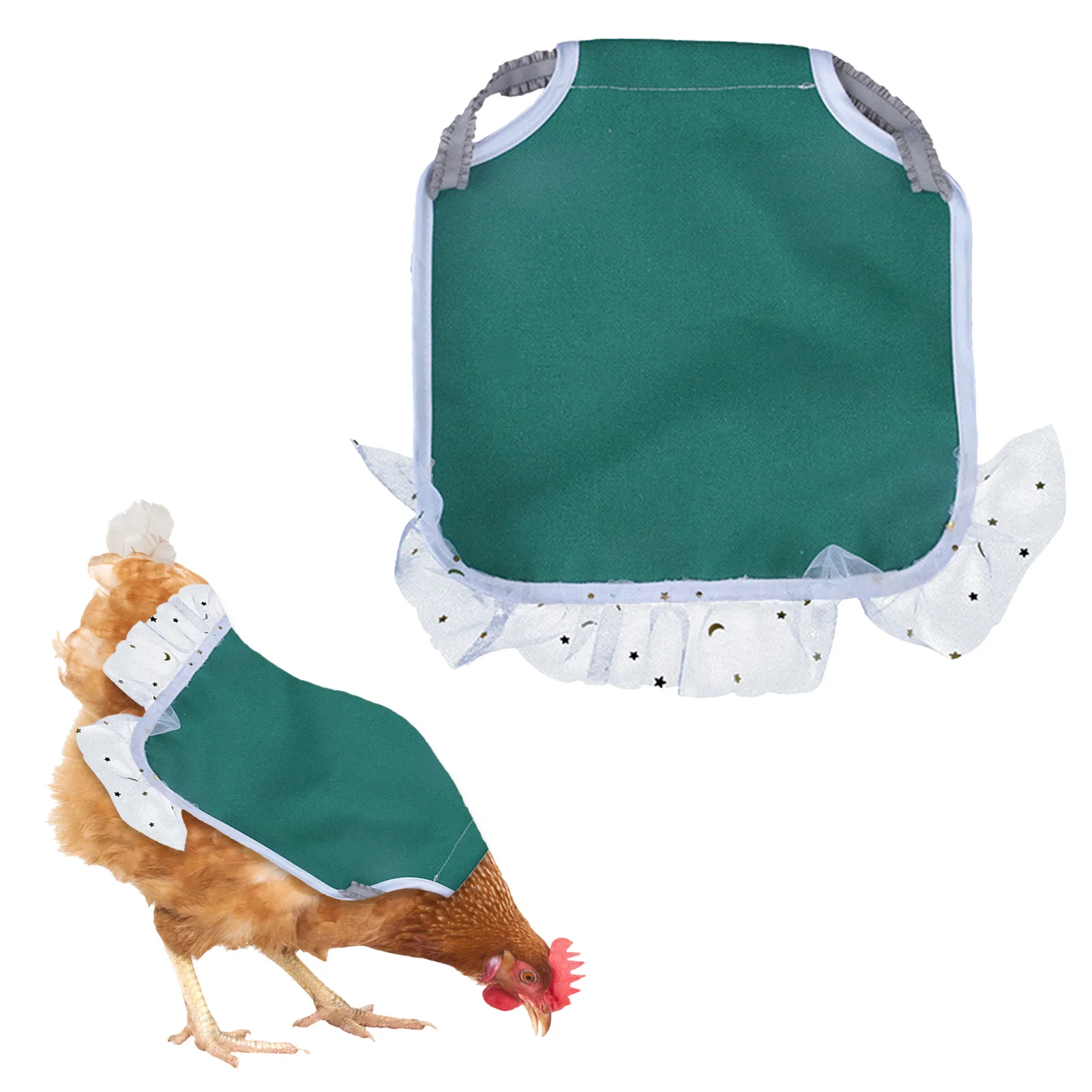 

Одежда для домашних животных, куриное седло, фартук, защита для задних крыльев с кружевным краем, куриный фартук, куриное седло, фартук для п...