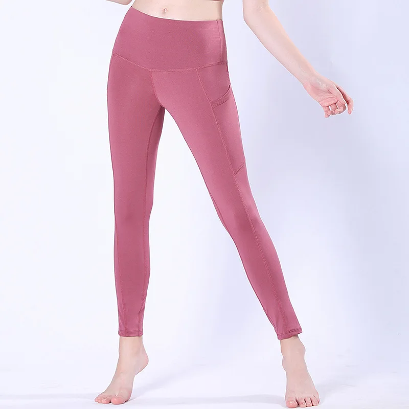 Эластичные Обтягивающие штаны для занятий фитнесом и йогой Женские Бесшовные