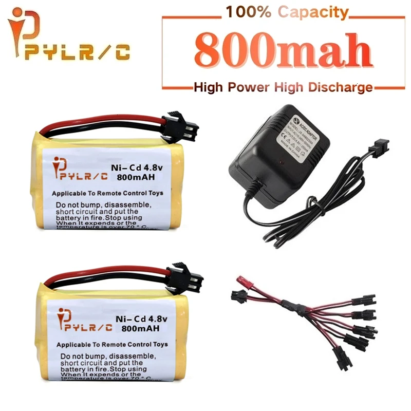 (SM Plug) никель кадмиевая батарея 4 8 в 800 мАч и зарядное устройство для